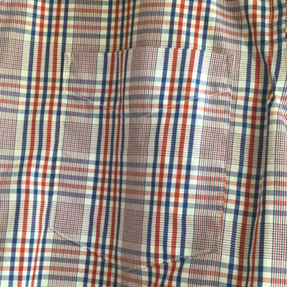 Banana Republic Plaid Non Iron Button Down Shirt Men’s Size L Slim Fit